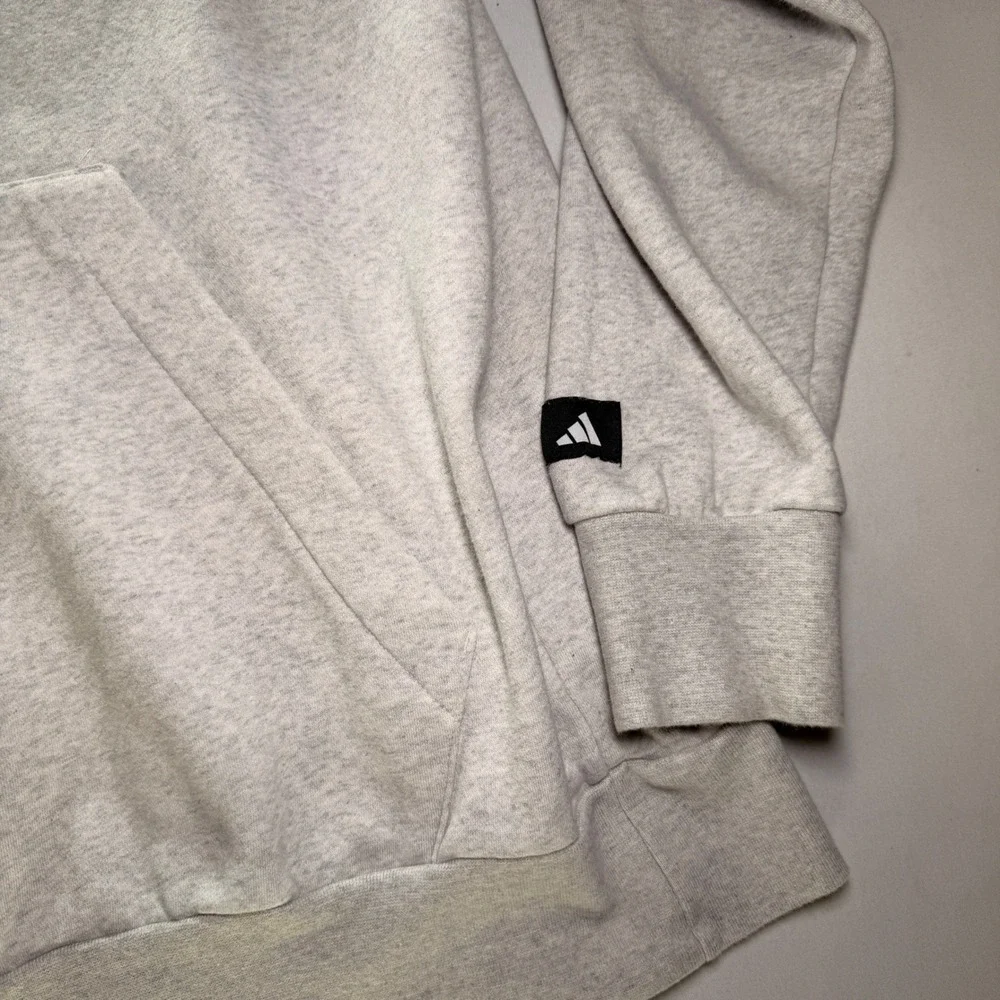 Adidas Country Club Hoodie Mens XL Gray Heather International Embroidered Fleece